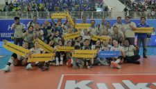 bjb Tandamata unggul 3-0 melawan Medan Falcon. PJ/Dok