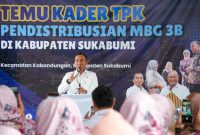 Menteri Wihaji saat temu Kder RPK dan Pendistribusian MBG 3B di Sukabumi. PJ/Dok