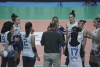 anak asuhan Risco Herlambang usai megalahkan JPE di Proliga 2026 yang berlangsung di Stadion si Jalan Harupat, Kamis malam. PJ/Dok