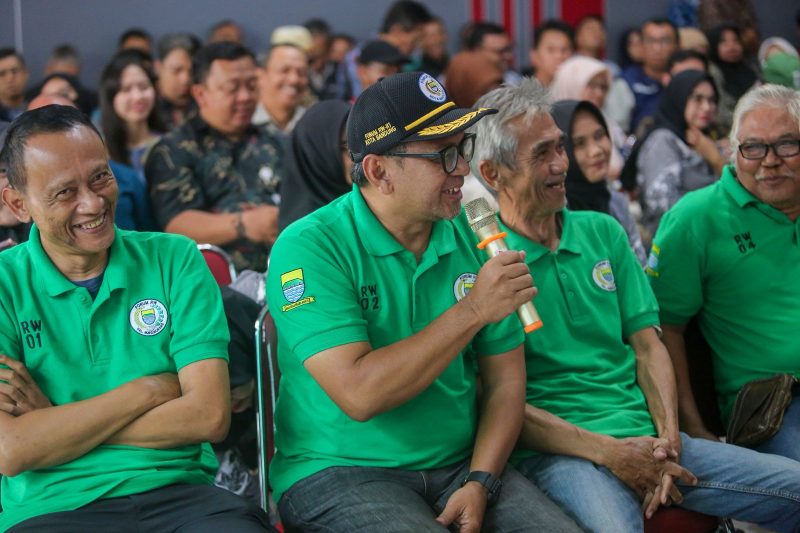 Farhan saat Siskamling Siaga Bencana. PJ/Dok