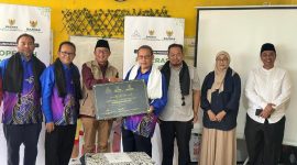 Koperasi Kebangsaan Malaysia Berhad (ANGKASA) menggelar seremonial penandatanganan (MoU), penyerahan dana infaq, serta donasi kemanusiaan di Masjid Besar Ash-Sholihin, Desa Jambudipa,Cisarua KBB. PJ/Dok