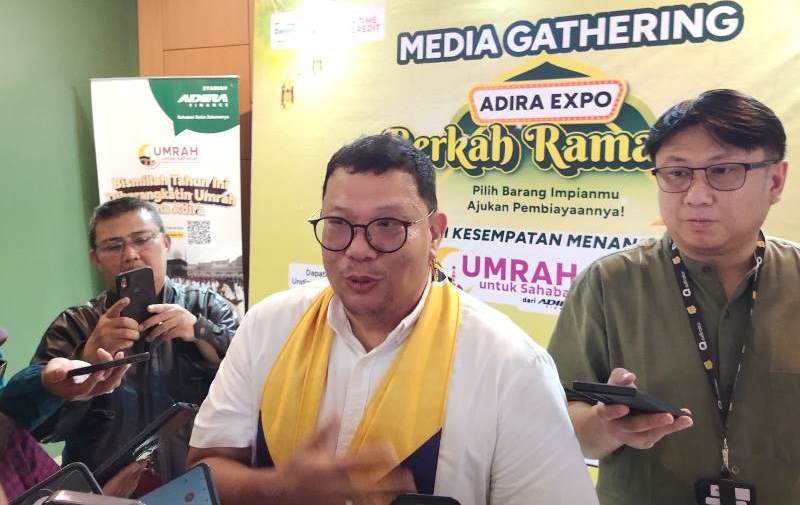 Handi, Kepala Wilayah Jawa-Barat Adira Finance saat memberikan keterangan kepada wartawan terkait Adira Expo. PJ/Mal