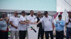 Ketua KONI Jabar Prof.Dr.HM. Budiana saat hitung mundur PORPROV XV. PJ/Dok