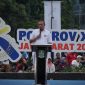 Wali Kota Bekasi, Tri Adhianto Tjahyono, saat hitung mundur Porprov XV 2026 di Plaza Patriot Candrabhaga Bekasi. PJ/Dok