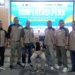 Master Suryana bersama jajaran pengurus TI Jabar dan panitia ITN Open IX 2026 saat pressconf di Koni Kota Bandung. PJ/Joel