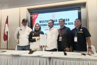 Epriyanto (tengah/kemeja putih) terpilih Ketua Umum PERBASI Jabar periode 2026-2030. PJ/Joel