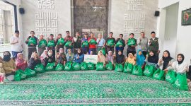 Marbot, yatim dan dhuafa mendapat paket munggahan dari BAZNAS JABAR. PJ/Dok
