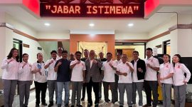 KONI Sulteng mengunjungi KONI Jabar terkait pembinaat prestasi olahraga. PJ/Joel