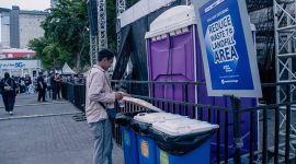 Konser akbar  Ultraserve Festival yabg digagas XLSMART, mampu mengalihkan sampah lebih 1,7 ton dan 6600 kg CO2e. PJ/Dok