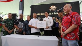 Asep Robin saat menghadiri Peresmian Monumen Cagar Budaya Cikadut oleh Wali Kota Bandung. Robby - Humaspro DPRD Kota Bandung