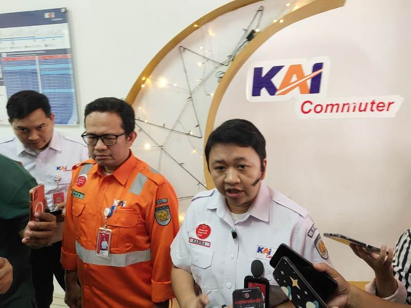 VP Corporate Secretary KAI Commuter, Karina Amanda menjelaskan kondisi terkini terkait Angleb 2026. PJ/Mal