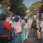 Masyarakat yang bersiap mengikuti mudik gratis bareng Len 2026 di halaman Gedung Sate Bandung. PJ/Dok 