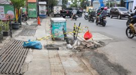 PT Bandung Infra Investama (BII), melakuian percepatan perapian bekas galian kabel sebagai tindak lanjut arahan Wali Kota Bandung. PJ/Dok