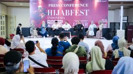 Wali Kota Bandung Muhammad Farhan saat press conference HijabFest 2026 di Sasana Budaya Ganesha (Sabuga), Sabtu, (7/3). PJ/Dok