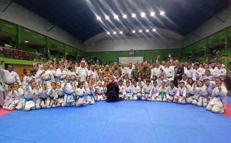 Tampak para peserta Kejurnas Gojuryu Karate-Do Association Indonesia. PJ/Joel