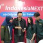 General Manager Mobile Consumer Business Region Jawa Barat Telkomsel Anandoz Bangsawan saat menjelaskan cara mendaftar IndonesiaNEXT tahun ke-10 saat Road Show to Campus di ITB, Selasa (14/4/2026). PJ/Dok