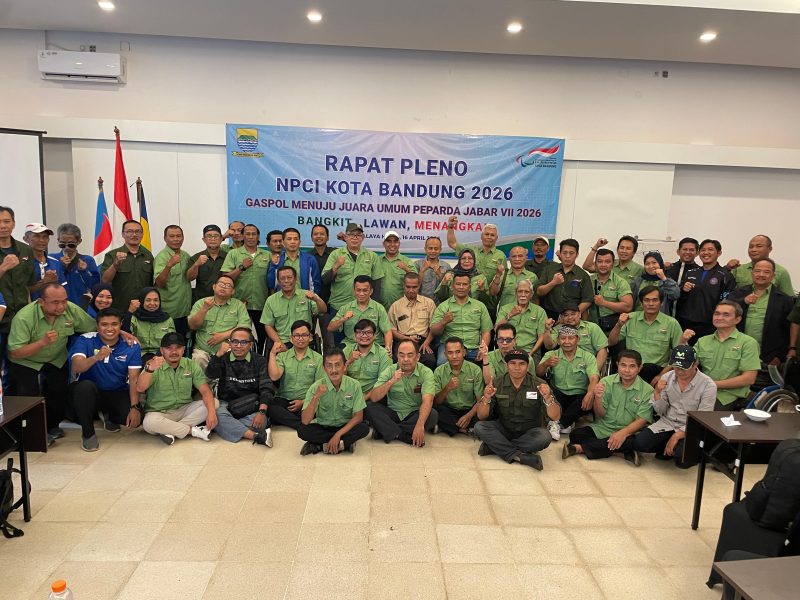 Pengurus NPCI Kota Bandung berpose bersama usai rapat pleno. PJ/Joel