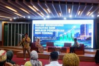NARSUM : Wakil Ketua Komisi IV DPRD Kota Bandung, H. Rizal Khairul, S.IP., M.Si., menjadi narasumber “Sinergi Visioner Membangun Ekosistem LPK Kota Bandung yang Adaptif di Era 5.0”, di Graha Merah Putih Telkom Indonesia, Rabu, 22 April 2026. Cipta/Humpro DPRD Kota Bandung.