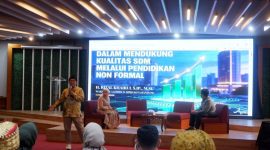 NARSUM : Wakil Ketua Komisi IV DPRD Kota Bandung, H. Rizal Khairul, S.IP., M.Si., menjadi narasumber “Sinergi Visioner Membangun Ekosistem LPK Kota Bandung yang Adaptif di Era 5.0”, di Graha Merah Putih Telkom Indonesia, Rabu, 22 April 2026. Cipta/Humpro DPRD Kota Bandung.