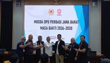 Epriyanto Kasmuri kembali terpilih memimpin Perbasi Jabar dalam Musda ulang. PJ/Joel