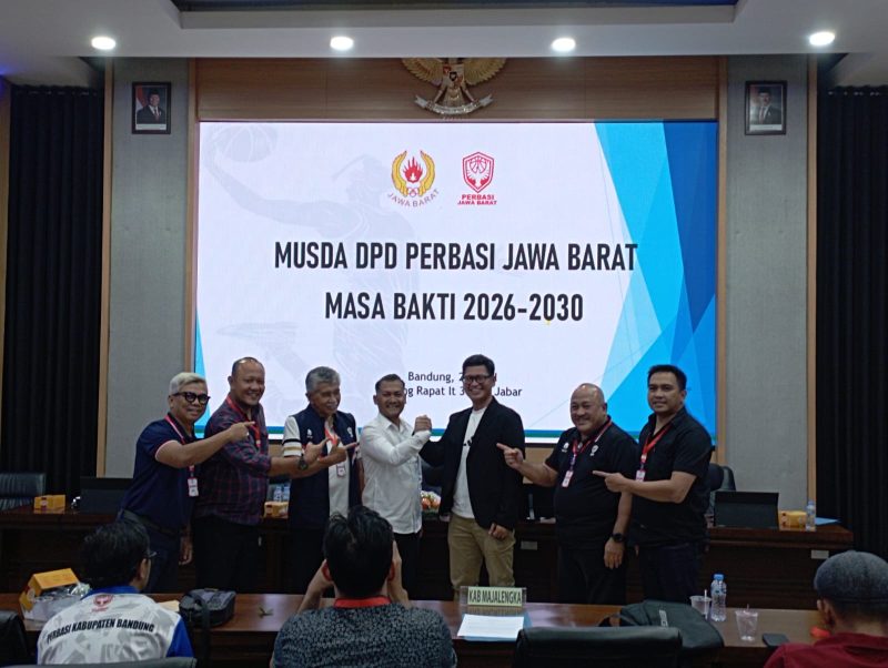 Epriyanto Kasmuri kembali terpilih memimpin Perbasi Jabar dalam Musda ulang. PJ/Joel