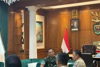 Pangdam III/Slw Mayjen TNI Kosasih saat audiensi dengan Menwa Mahawarman Jabar di Makodam III/Slw. PJ/Dok