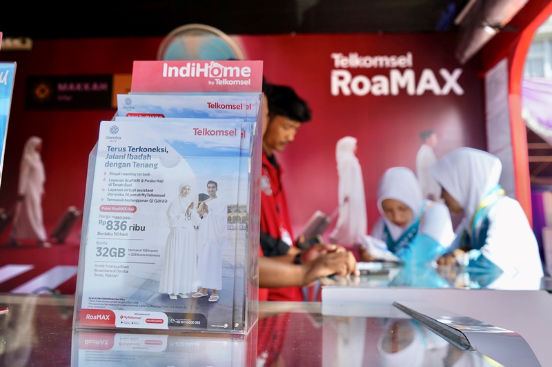 Telkomsel menghadirkan paket komunikasi RoaMax Haji dengan kuota besar. PJ/Dok 