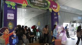 Tampak kepadatan penumpang di stasiun Bandung selama Angleb 2026. PJ/Dok