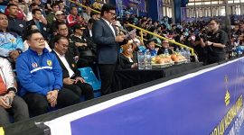 Hadi Tjahjanto, saat membuka Kejuaraan Nasional Piala Ketua Umum PB FORKI IV 2026, Sabtu 9 Mei 2026 di GOR C-Tra Arena Jalan Cikutra Bandung. PJ/Joel