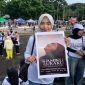 Salah seorang peserta aksi 