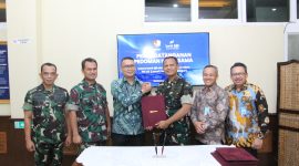 bank bjb melakukan MoU yang ditandatangani Komandan Lanud Husein Sastranegara Marsekal Pertama TNI MD Irman Fathurahman, S.E., M.M bersama Pemimpin Cabang bank bjb Tamansari Adytia Sovana. PJ/Dok