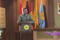 Mayjen TNI Kosasih SE., MM., saat Seminar Nasional dengan Tema 