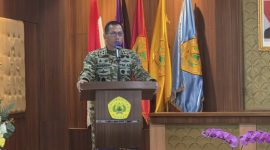 Mayjen TNI Kosasih SE., MM., saat Seminar Nasional dengan Tema 