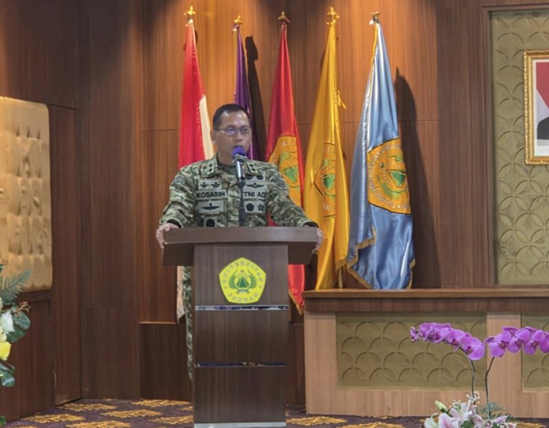 Mayjen TNI Kosasih SE., MM., saat Seminar Nasional dengan Tema 