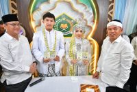 Gubernur Jabar KDM jadi saksi pernikahan pasangan Tuna Rungu di KUA Bale Endah. PJ/Dok