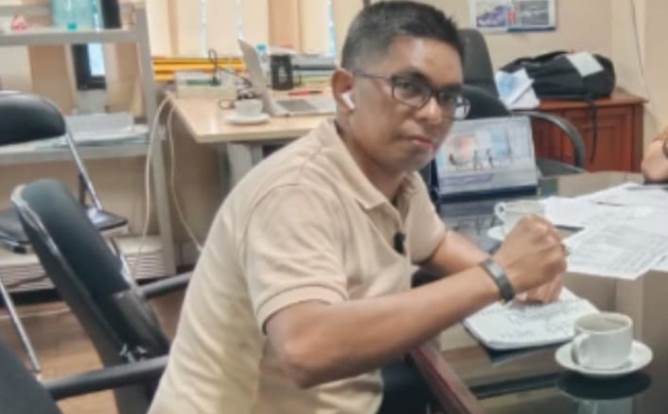 Kaimudin Caretaker Pengprov PSTI Jabar gantikan Lukman Husain siap bekerja sesuai amanah. PJ/Joel