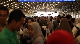 Tampak para penumpang PT KAI memanfaatkan momen liburan sekolah. PJ/Dok