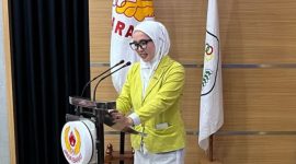 Rita Rahman terpilih sebagai Ketua Umum PSTI Jabar dalam Musprovlub di Gedung Koni Jabar. PJ/Dok