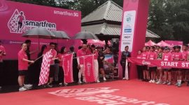 Suasana Smartfren Run 2026 di Balikpapan