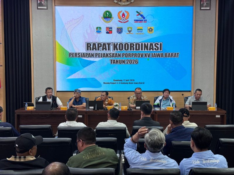 Koni dan Dispora Jabar duduk bareng bahas persiapan Porprov 2026. PJ/Joel