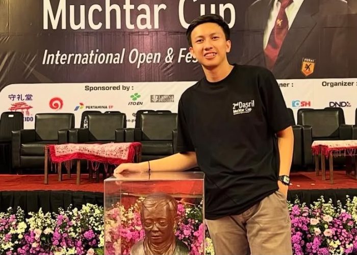 Mochamad Zhidan akan membawa 2 atlet yaitu Muhammad Akaska Jore Surbakti dan ⁠Usamah Syakib Iskandar ke kejuaraan karate di Thailand. PJ/Doj
