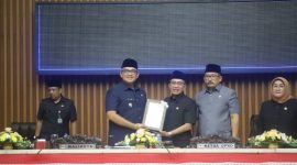 DPRD Kota Bandung menggelar rapat paripurna terkait usulan Raperda Pertanggungjawaban Pelaksanaan APBD 2025, Kamis, 9 Juli 2026. (Indra/Humpro DPRD Kota Bandung)
