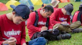 Gladian PANJI Relawan TERRA membekali MAPALA dan Komunitas menggelar pelatihan kebencanaan. PJ/Dok