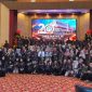 Ketua Yayasan dan Rektor serta jajaran USB YPKP Berpose bersama di acara Dies Natalis ke 20 USB YPKP. PJ/Dok
