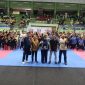 Tini Sugiartini, MPd, pejabat Sekolah Menengah Kejuruan (SMK) Disdik Jabar, saat membuka Liga Karate Antar Pelajar Tahun ke-2 Seri II 2026 mulai 8 - 9 Agustus di GOR Bandung Jalan Jakarta
