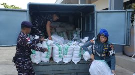 Operasi gabungan berhasil menggagalkan penyelundupan narkotika jenis ketamine 1,3 ton di wilayah perairan Natuna, Kepulauan Riau. PJ/Dok