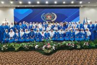 Para pengurus IKWI pusat dan Jabar berpose bersama usai Konferprov IKWI Jabar di Hotel Horison, Kamis (13/8).