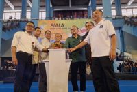 Wagub Jabar Erwan Setiawan Pengurus KONI Jabar saat pembukaan Taekwondo West Java Open 2026. PJ/Joel