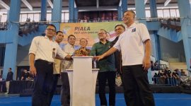 Wagub Jabar Erwan Setiawan Pengurus KONI Jabar saat pembukaan Taekwondo West Java Open 2026. PJ/Joel