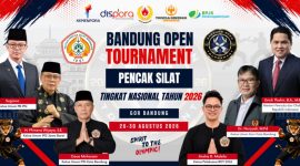 IPSI Kota Bandung menggelar Open Tournament Pencak Silat Tingkat Nasional 2026  26 hingga 30 Agustus di GOR Bandung Jalan Jakarta. PJ/Dok
